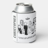 Burgerbruiloft bij een Kantoor van de griffie Blikjeskoeler (Blikje Achterkant)