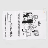 Burgerbruiloft bij een Kantoor van de griffie Golfhanddoek (Horizontaal)