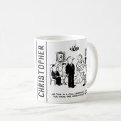 Burgerbruiloft bij een Kantoor van de griffie Koffiemok (Voorkant rechts)