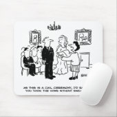 Burgerbruiloft bij een Kantoor van de griffie Muismat (Met muis)