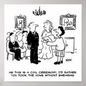 Burgerbruiloft bij een Kantoor van de griffie Poster (Voorkant)