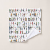 Burgerburen van de New York City Bad Handdoek (Wasdoekje)