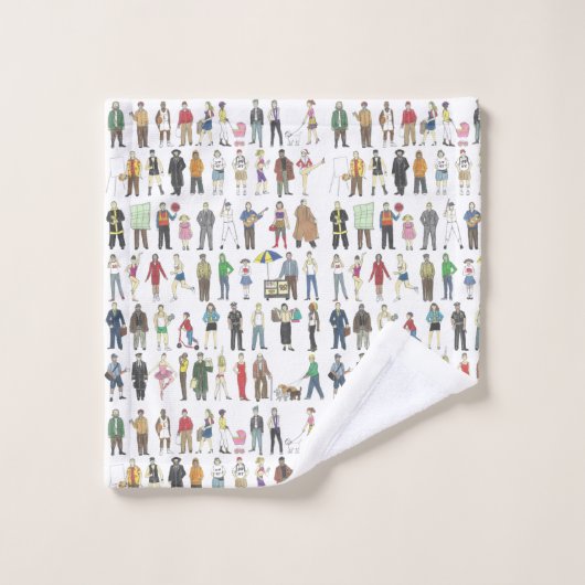 Burgerburen van de New York City Bad Handdoek (Wasdoekje)