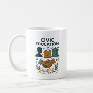 Burgereducatie is belangrijk  koffiemok