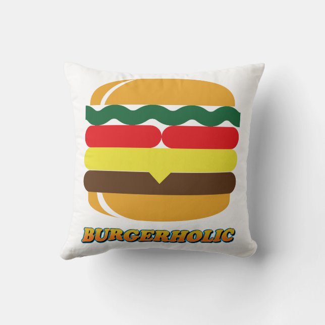 burgerholic kussen (Achterkant)