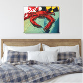 Burgerkrab van Maryland Canvas Afdruk (Insitu (Slaapkamer))