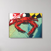 Burgerkrab van Maryland Canvas Afdruk (Voorkant)