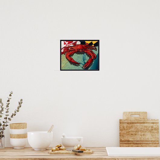 Burgerkrab van Maryland Poster (Keuken)
