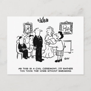 Burgerlijk Huwelijk op het Stadhuis Briefkaart