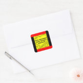 Burgerlijk ingenieur beste contouren vierkante sticker (Envelop)
