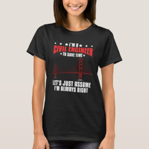 Burgerlijk ingenieur Bridge Builder Engineering St T-shirt