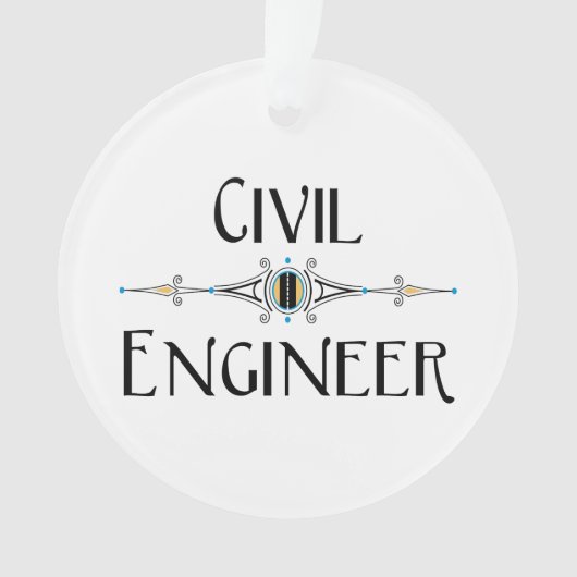 Burgerlijk Ingenieur Decoratieve Lijn Ornament (voorkant)