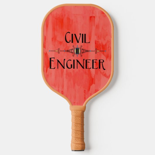 Burgerlijk ingenieur decoratieve lijn pickleball paddle (Voorkant)