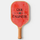 Burgerlijk ingenieur decoratieve lijn pickleball paddle (Achterkant)