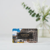 Burgerlijk ingenieur (Elegant Photo Overlay) Visitekaartje (Staand voorkant)