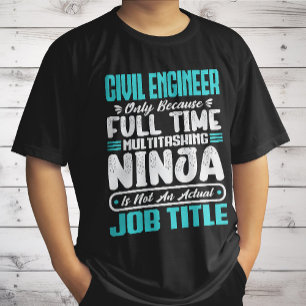 Burgerlijk Ingenieur Functie Titel Professioneel I T-shirt