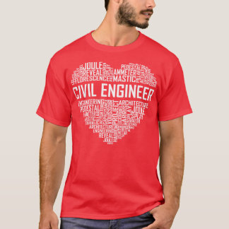 Burgerlijk ingenieur Hart T-shirt