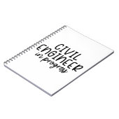 Burgerlijk ingenieur in uitvoering notitieboek (Linkerzijde)