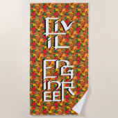 Burgerlijk Ingenieur Karakter Strandlaken (Voorkant)