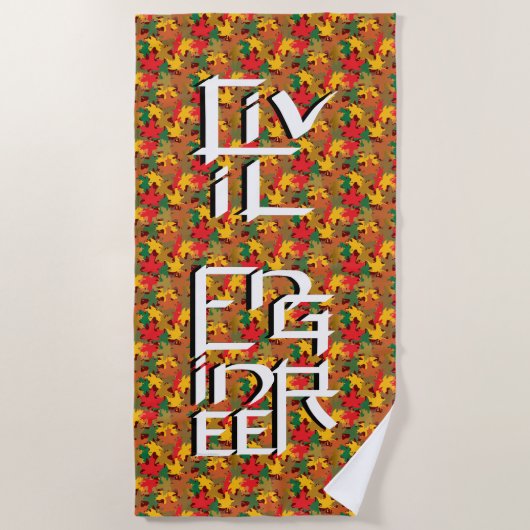 Burgerlijk Ingenieur Karakter Strandlaken (Voorkant)