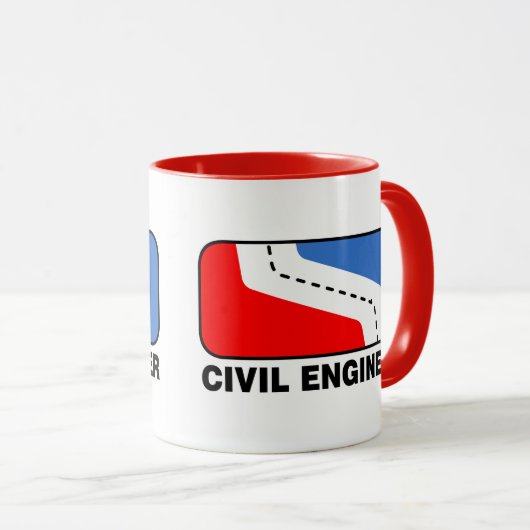 Burgerlijk Ingenieur Liga Mok (Voorkant rechts)