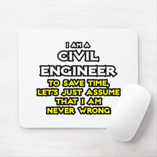 Burgerlijk Ingenieur... neem aan dat ik nooit onge Muismat (Met muis)