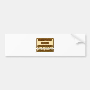 Burgerlijk ingenieur... Voeg gewoon chocolade toe Bumpersticker