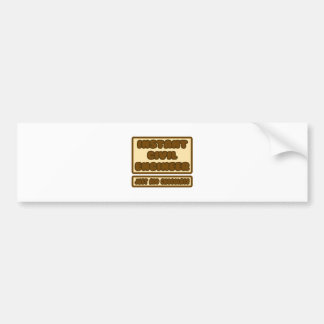 Burgerlijk ingenieur... Voeg gewoon chocolade toe Bumpersticker