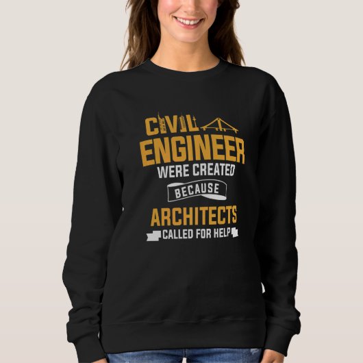 Burgerlijk ingenieur werd Creëer omdat architecten Trui (Voorkant)