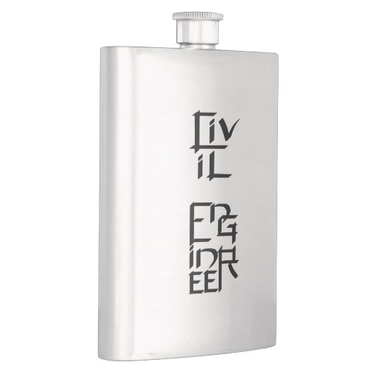 Burgerlijk Ingenieur Wit Karakter Flacon (Rechts)