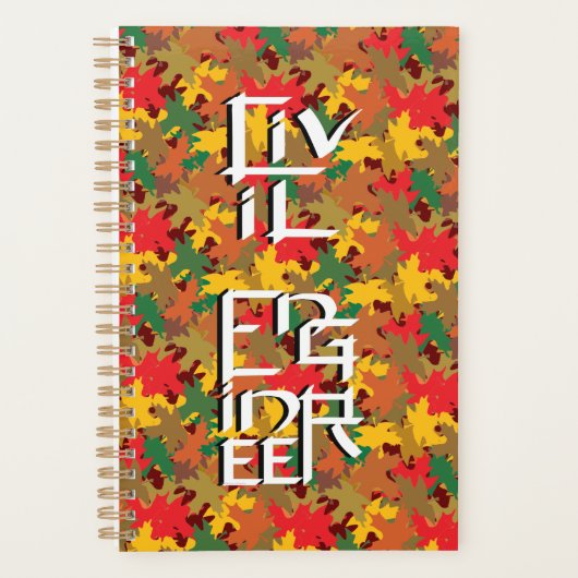 Burgerlijk Ingenieur Wit Karakter Planner (Voorkant)