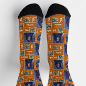 Burgerlijk Oranje vierkant Afstuderen jaar Sokken (Top)