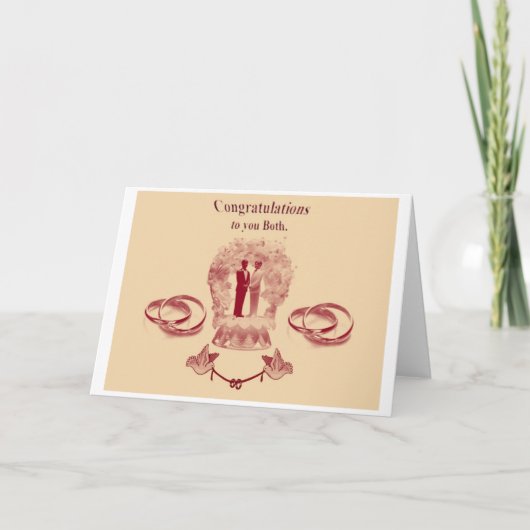 Burgerlijk partnerschap/homohuwelijk kaart (Voorkant)