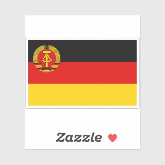 Burgerlijk vaandel van Oost-Duitsland (1959-1973) Sticker (Vel)