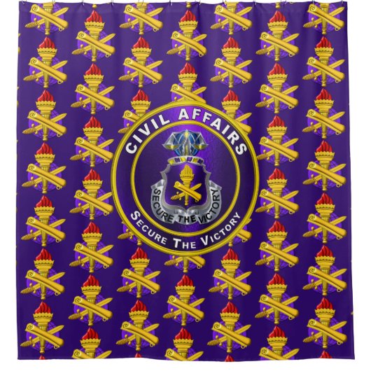 Burgerlijke zaken douchegordijn (Voorkant)