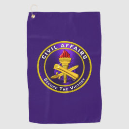 Burgerlijke zaken golfhanddoek