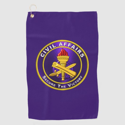 Burgerlijke zaken golfhanddoek (Voorkant)