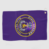 Burgerlijke zaken golfhanddoek (Horizontaal)