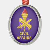 Burgerlijke zaken Kerstmis Metalen Ornament (Links)