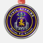 Burgerlijke zaken Kerstmis Metalen Ornament (Voorkant)