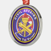 Burgerlijke zaken Kerstmis Metalen Ornament (Links)