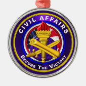 Burgerlijke zaken Kerstmis Metalen Ornament (Voorkant)