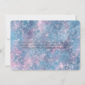 Burgerluchtvaart Unicorn Birthday Uitnodiging (Achterkant)