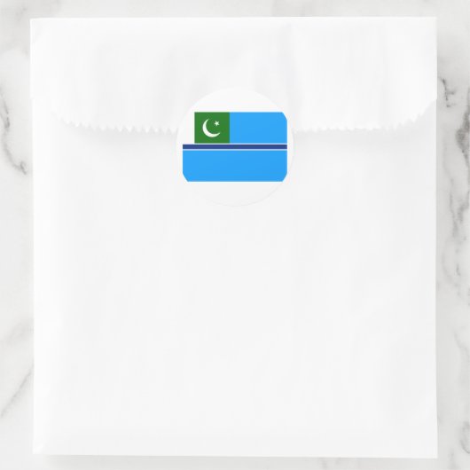 Burgerluchtvaartvaandel Pakistan, Pakistan Ronde Sticker (Tas)