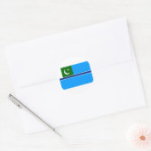 Burgerluchtvaartvaandel Pakistan, Pakistan Ronde Sticker (Envelop)
