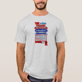 Burgermeister Edict Toys Onrechtmatig kerstontwerp T-shirt (Voorkant)