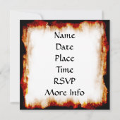 Burger'n Fries Invitation Kaart (Achterkant)