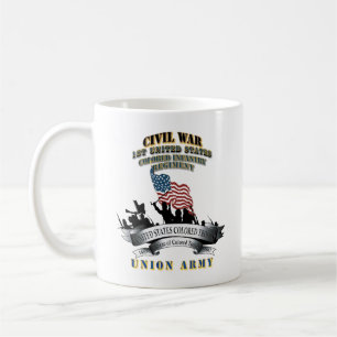 Burgeroorlog - 1st United States Coloured Infantry Koffiemok