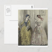 Burgeroorlog Antebellum Mode Damesdoorn Briefkaart (Voorkant / Achterkant)