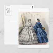 Burgeroorlog Antebellum Mode Damesdoorn Briefkaart (Voorkant / Achterkant)